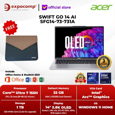 14 AI SFG14-73-731A INTEL ULTRA 7 155H EVO 32GB 1TB OLED W11+OHS 2021