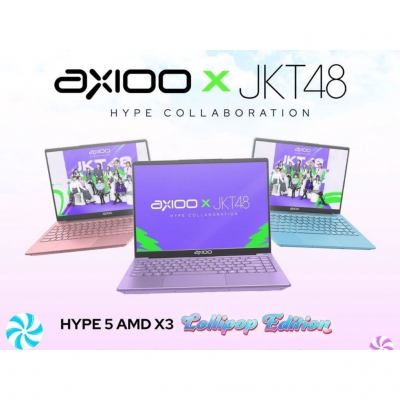LAPTOP AXIOO HYPE 5 LOLLIPOP EDITON AMD X3 JKT 48 RYZEN 5 3500U 8GB 256GB DOS TANPA WIN 11 HOME NO OFFICE TANPA OHS