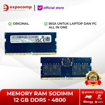 MEMORY RAM SODIMM 12 GB DDR5 - 4800 ORIGINAL NEW LENOVO GAMING LOQ BISA UNTUK LAPTOP DAN ALL IN ONE
