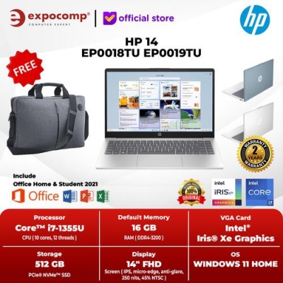 Hewlett Packard HP 14 ep0018TU ep0019TU CORE i7-1355U 16GB 512GB W11