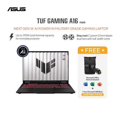 ASUS TUF GAMING A16 FA608PP R9N57G6G-HM GeForce RTX5070 8GB AMD RYZEN 9-8940HX 16GB 1TB WIN 11 HOME + OFFICE